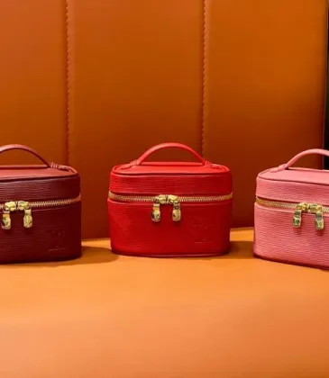 Louis Vuitton Epi Leather Vanity Case Collection - Luxury Cosmetic Bags with Gold-Tone Zippers in Multiple Elegant Colors M25857 #A58353 Louis Vuitton Epi Leather Vanity Case Collection - Luxury Cosmetic Bags with Gold-Tone Zippers in Multiple Elegant Colors M25857 #A58353