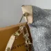 Gorgeous Louis Vuitton Denim Handbag With Classic Monogram Pattern And Chain Accent #A50990