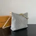 Gorgeous Louis Vuitton Denim Handbag With Classic Monogram Pattern And Chain Accent #A50990