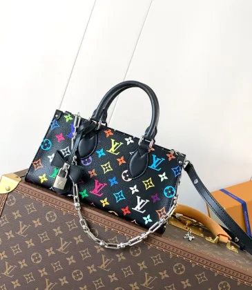 Colorful Louis Vuitton Handbag With Multicolor Monogram And Chain Accents For Bold Fashion #A49950