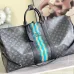 Louis Vuitton Monogram Eclipse Travel Duffle Bag With Colorful Striped Accent #A52720