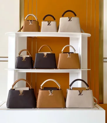 Louis Vuitton Capucines Handbag Collection In Timeless Neutral Tones #A51645