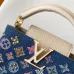 Exquisite Louis Vuitton Denim Handbag With Colorful Embellishments And Dual Straps size:21×13.6×8cm #A53517