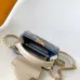 Exquisite Louis Vuitton Denim Handbag With Colorful Embellishments And Dual Straps size:21×13.6×8cm #A53517