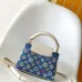 Exquisite Louis Vuitton Denim Handbag With Colorful Embellishments And Dual Straps size:21×13.6×8cm #A53517