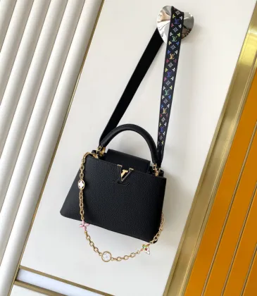 Louis Vuitton Capucines Mini Bag With Colorful Strap And Charm Details size:27×17×9cm #A53753