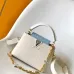 Louis Vuitton Capucines BB Handbags With Gold Chains And Blue Accents #A51213