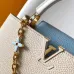 Louis Vuitton Capucines BB Handbags With Gold Chains And Blue Accents #A51213