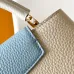 Louis Vuitton Capucines BB Handbags With Gold Chains And Blue Accents #A51213