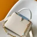 Louis Vuitton Capucines BB Handbags With Gold Chains And Blue Accents #A51213