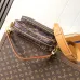 Vintage - Inspired Louis Vuitton Monogram Crossbody Bag With Dual Pockets size:25×17×11cm #A53525