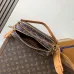Vintage - Inspired Louis Vuitton Monogram Crossbody Bag With Dual Pockets size:25×17×11cm #A53525