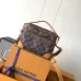 Vintage - Inspired Louis Vuitton Monogram Crossbody Bag With Dual Pockets size:25×17×11cm #A53525