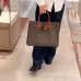 Louis Vuitton Monogram Canvas Handbag With Leather Accents And Tag Design #A53366