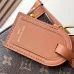 Louis Vuitton Monogram Canvas Handbag With Leather Accents And Tag Design #A53366