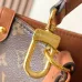 Louis Vuitton Monogram Canvas Handbag With Leather Accents And Tag Design #A53366