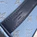 Louis Vuitton Denim - Effect Monogram Speedy Bandoulière In Light Blue #A51006