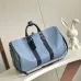 Louis Vuitton Light Blue Monogrammed Keepall Bag For Stylish Travel Moments #A51005