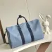 Louis Vuitton Light Blue Monogrammed Keepall Bag For Stylish Travel Moments #A51005