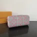 Louis Vuitton Gray Speedy Bandoulière Bag With Pink Monogram Print #A52597