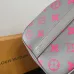 Louis Vuitton Gray Speedy Bandoulière Bag With Pink Monogram Print #A52597