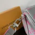 Louis Vuitton Gray Speedy Bandoulière Bag With Pink Monogram Print #A52597