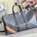 Louis Vuitton Monogram Eclipse Keepall Bandoulière With Patches And Stripes #A52721
