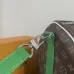 Louis Vuitton Monogram Keepall Bandoulière With Green And White Accents #A51217