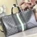 Louis Vuitton Monogram Eclipse Keepall Bandoulière With Green Stripe And Badge #A52719