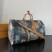 Louis Vuitton Damier Azur Travel Bag with Tropical Palm Tree Print size:50×29×23cm #A53900