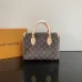 Chic Louis Vuitton Monogram Canvas Handbag With Distinctive Patches size:25×19×11.5cm #A53370