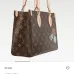 Chic Louis Vuitton Monogram Canvas Handbag With Distinctive Patches size:25×19×11.5cm #A53370