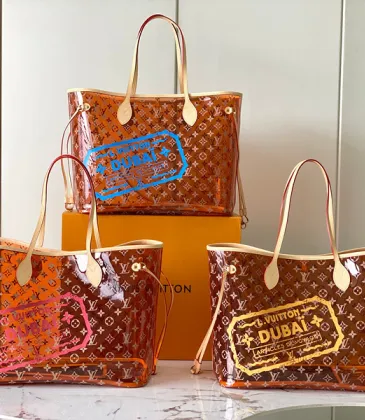Louis Vuitton Dubai - Themed Monogram Vernis Tote Bags with Custom Stamps size:39×32×9cm #A53902