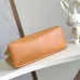 Louis Vuitton Orange Leather Tote Bag With Contrast Blue Straps And Branding size:40×32×16cm #A53920