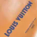 Louis Vuitton Orange Leather Tote Bag With Contrast Blue Straps And Branding size:40×32×16cm #A53920