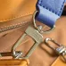 Louis Vuitton Orange Leather Tote Bag With Contrast Blue Straps And Branding size:40×32×16cm #A53920