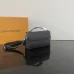 Louis Vuitton Black Leather Crossbody Bag With Subtle Monogram Detailing size:20×11×5cm #A53377