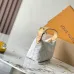 Louis Vuitton White Monogram Canvas Baguette Bag With Contrast Strap And Signature Design #A50832