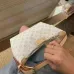 Louis Vuitton White Monogram Canvas Baguette Bag With Contrast Strap And Signature Design #A50832