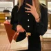 Louis Vuitton White Monogram Canvas Baguette Bag With Contrast Strap And Signature Design #A50832