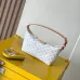Louis Vuitton White Monogram Canvas Baguette Bag With Contrast Strap And Signature Design #A50832