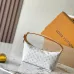 Louis Vuitton White Monogram Canvas Baguette Bag With Contrast Strap And Signature Design #A50832