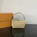 Louis Vuitton Crochet Straw Baguette Bag With Leather Handle Accents size:18×11×6cm #A54068