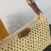 Louis Vuitton Crochet Straw Baguette Bag With Leather Handle Accents size:18×11×6cm #A54068