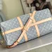 Louis Vuitton Denim Monogram Keepall Bandoulière Bag With Leather Trim And Gold Hardware #A50836