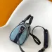 Louis Vuitton Speedy Bandoulière Bag In Light Blue Monogram Canvas With Black Leather Trim #A50808