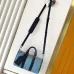 Louis Vuitton Speedy Bandoulière Bag In Light Blue Monogram Canvas With Black Leather Trim #A50808