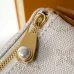 Louis Vuitton Speedy Bandoulière Bag In White Monogram Canvas With Leather Trim And Strap #A50809