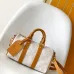 Louis Vuitton Speedy Bandoulière Bag In White Monogram Canvas With Leather Trim And Strap #A50809