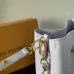 Louis Vuitton Lilac Empreinte Leather Bucket Bag With Braided Chain Handle And Adjustable Strap size:20×20×13cm #A54323